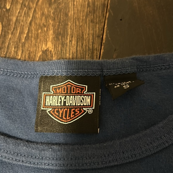 Harley Davidson long sleeve with patchwork elbows - size small used Bloomington - Picture 5 of 10